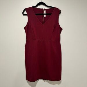 LOFT Maroon Sheath Dress - Sz 10
